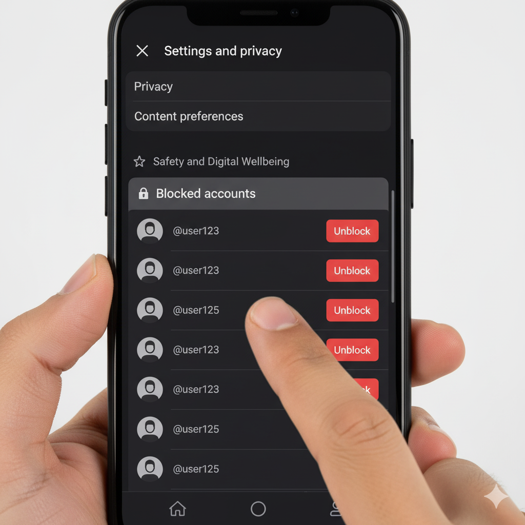 Managing Blocked Accounts