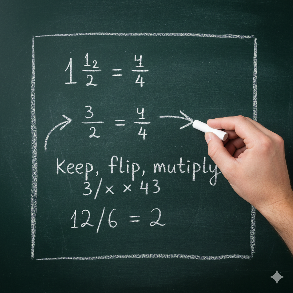 How to Divide Flip Fractions