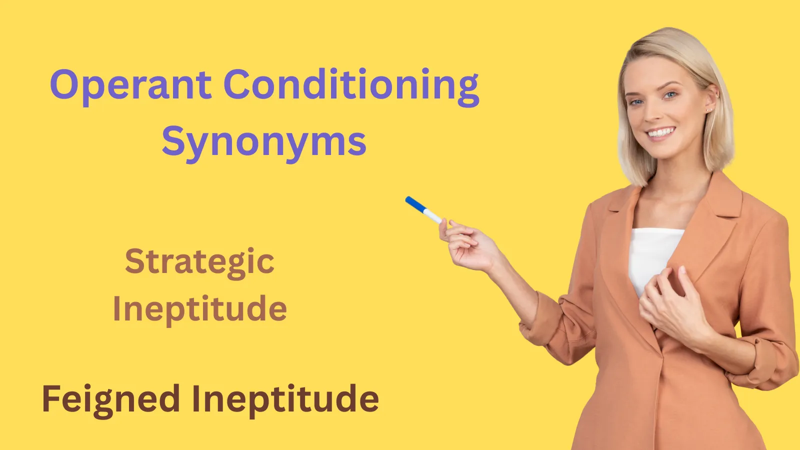 Operant Conditioning Synonyms: Terms for Behavioral Learning