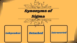 Synonyms of Sigma in Text