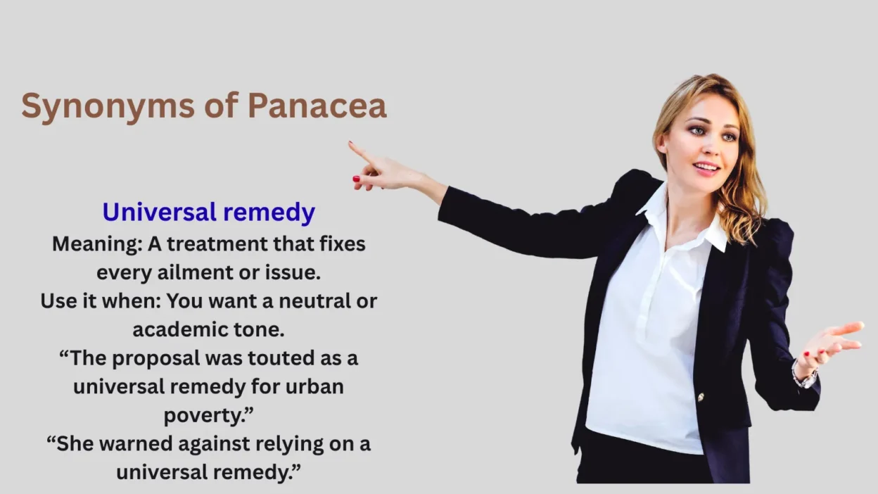 Synonyms of Panacea Explained