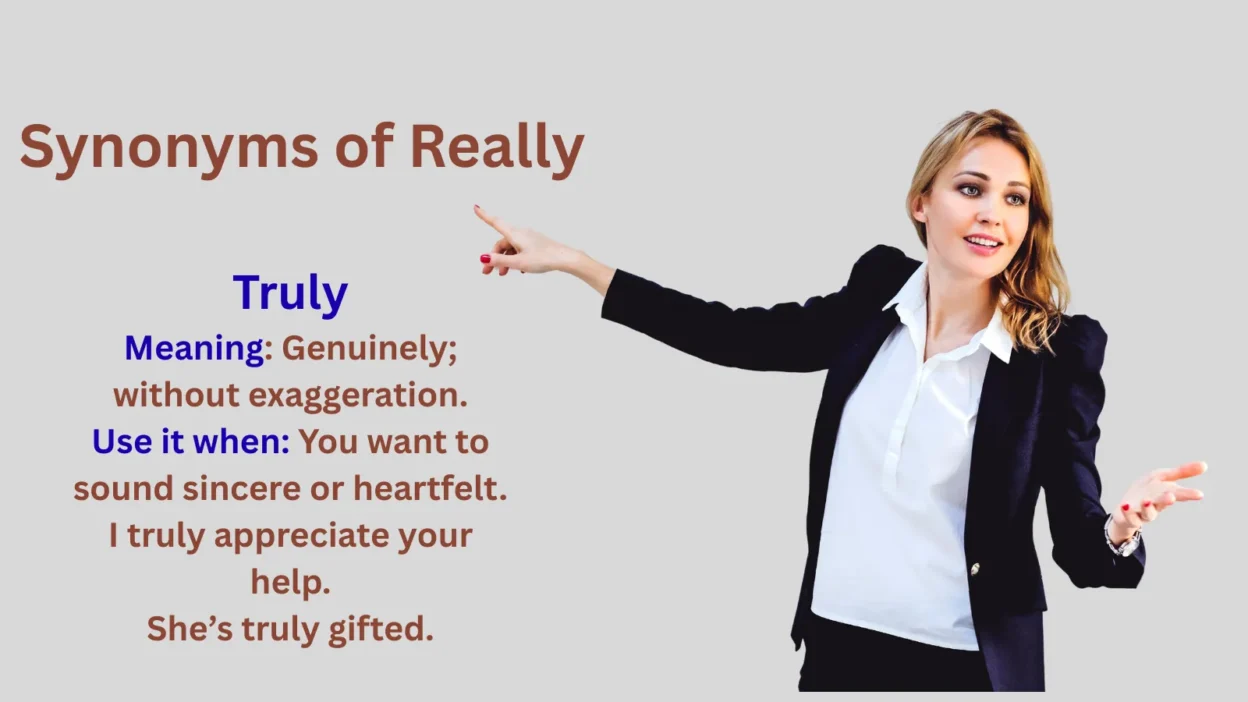Synonyms of Really Explained