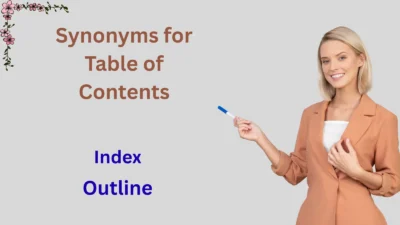 Synonyms for Table of Contents Explained