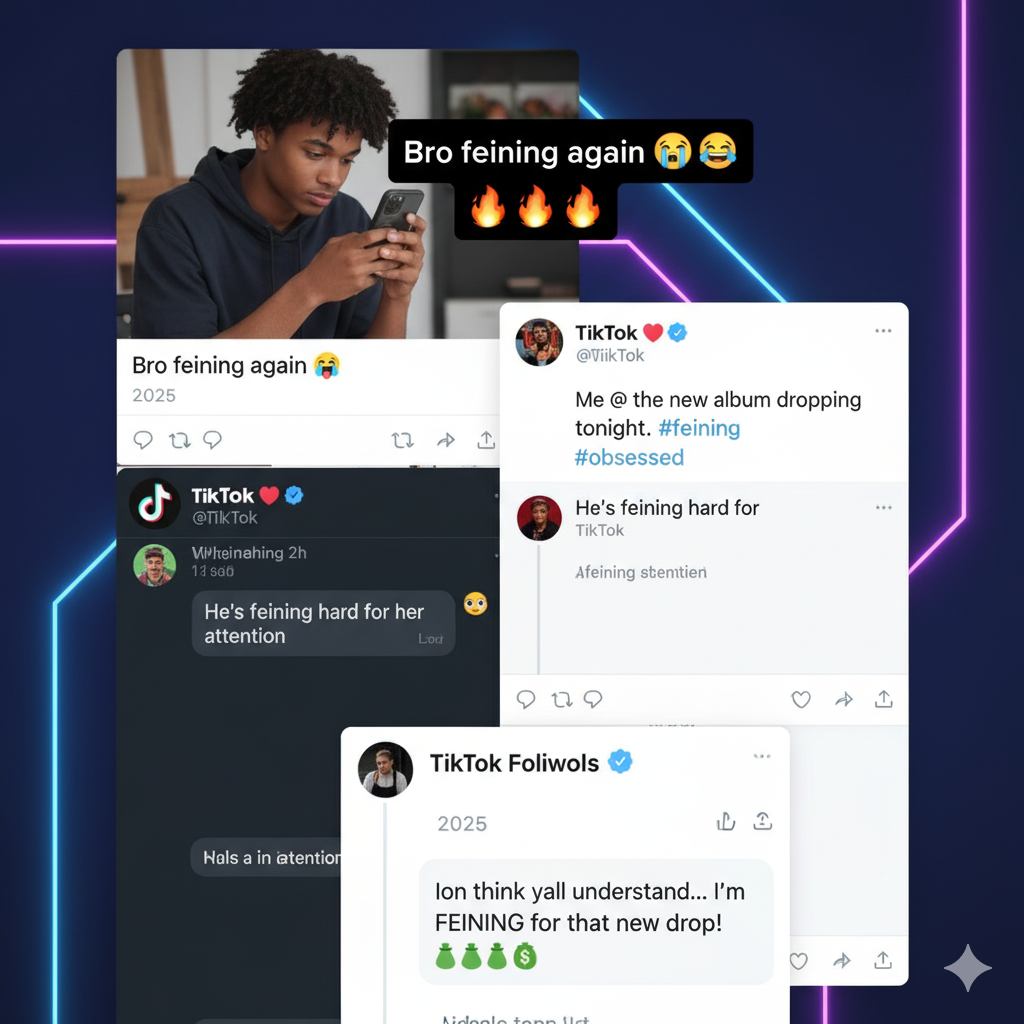 Feining Meaning Slang