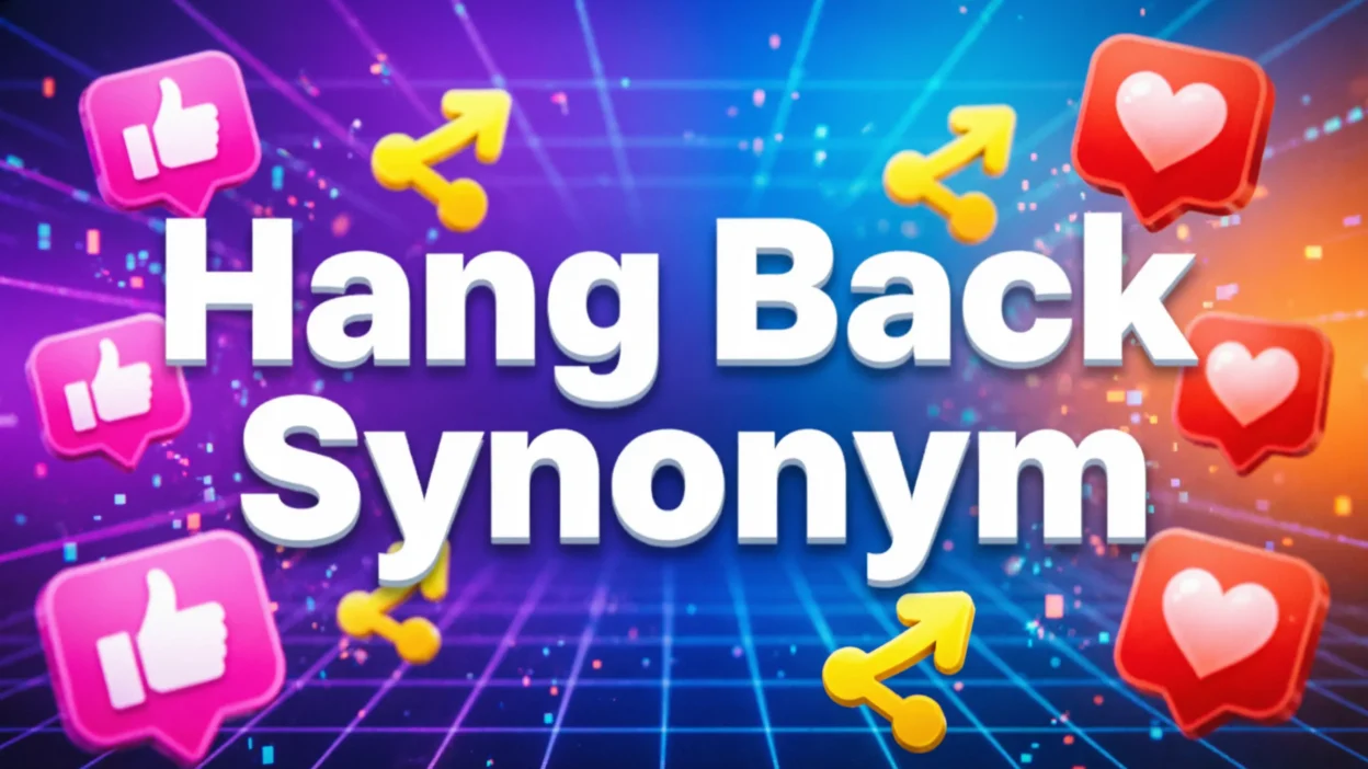 Hang Back Synonym