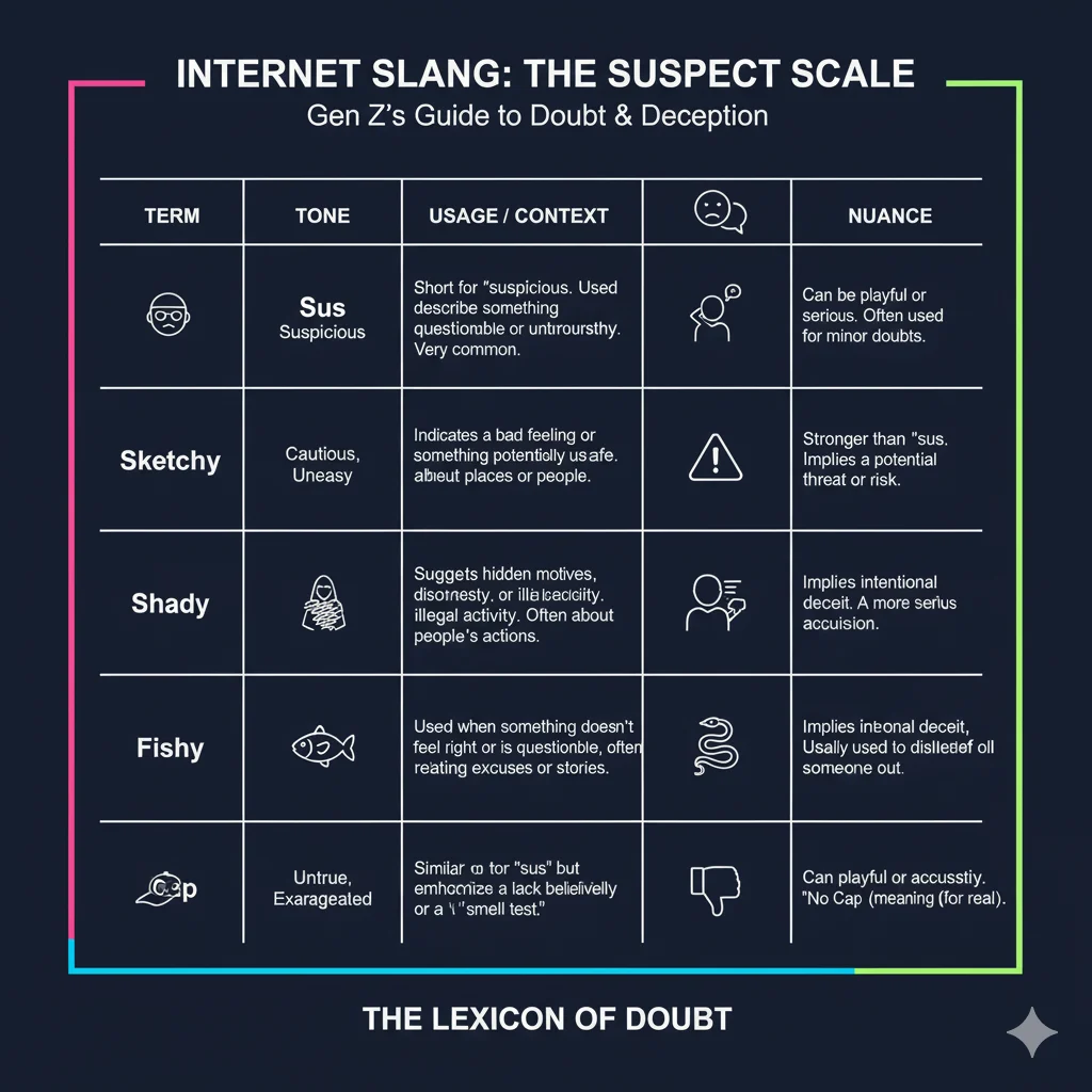 Sus vs Other Similar Slang