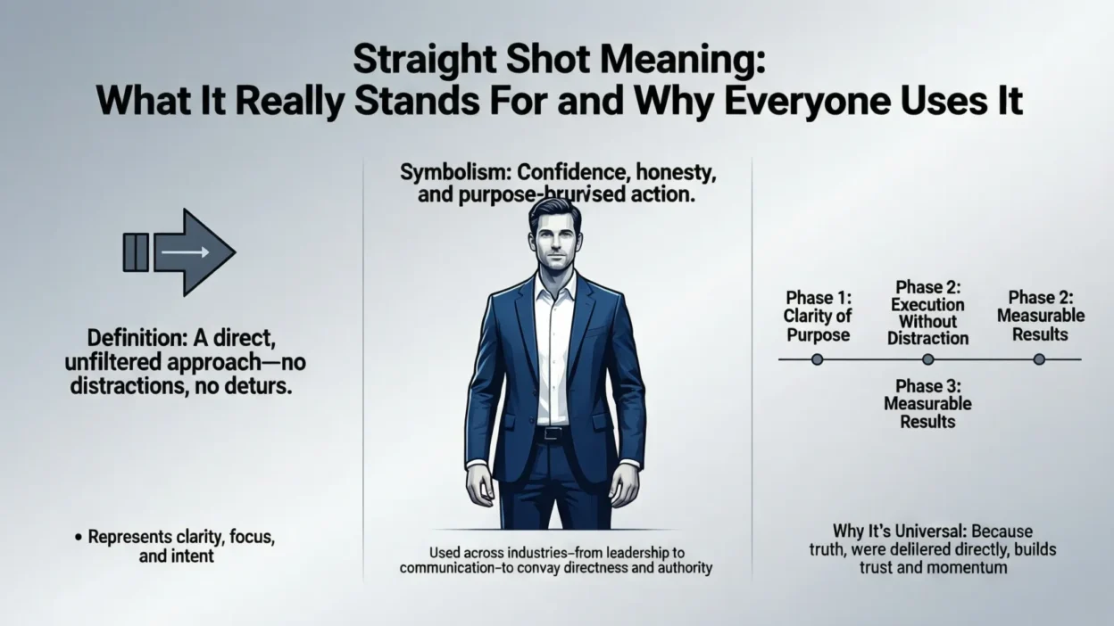 Straight Shot Meaning